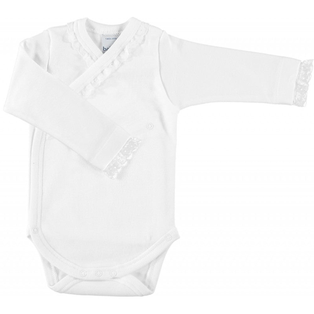 BABIDU - ROMPER MET KANT WIT