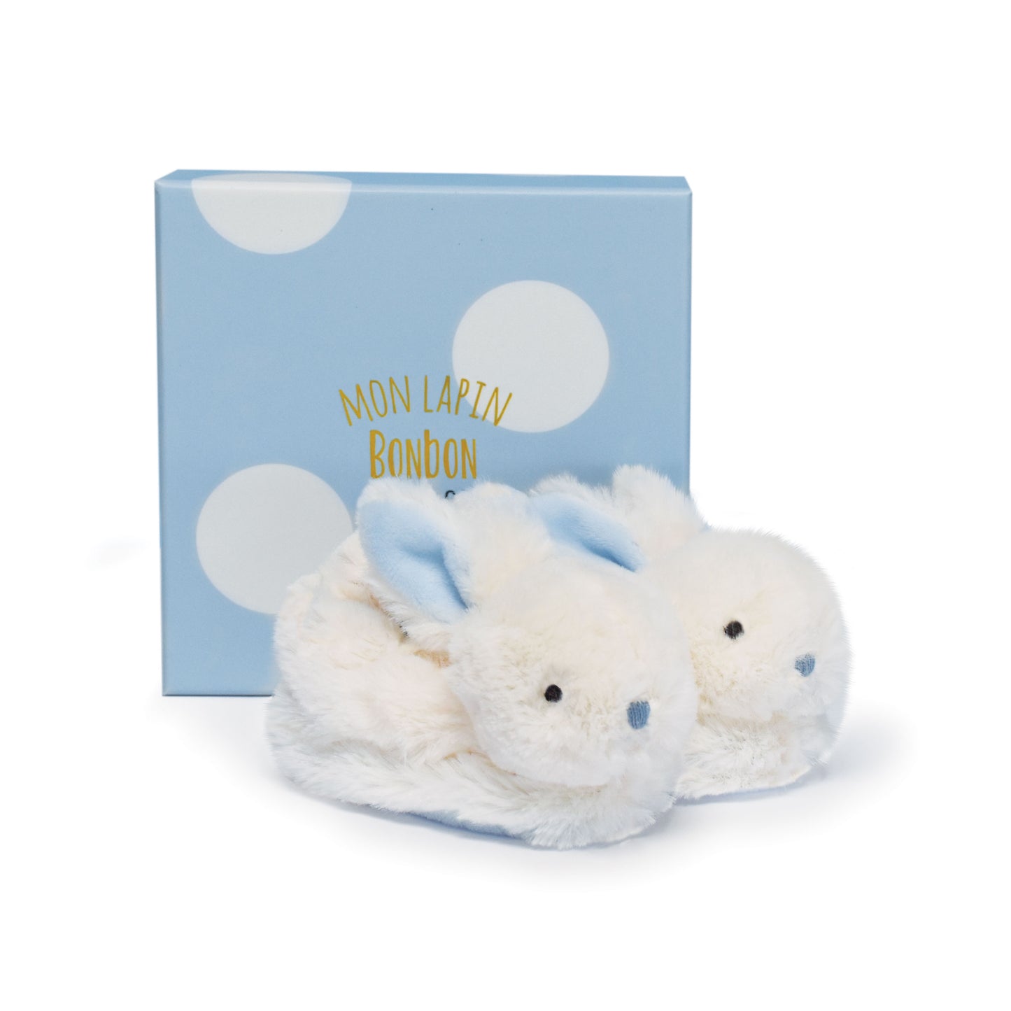 DOUDOU - Konijnenslofjes blauw