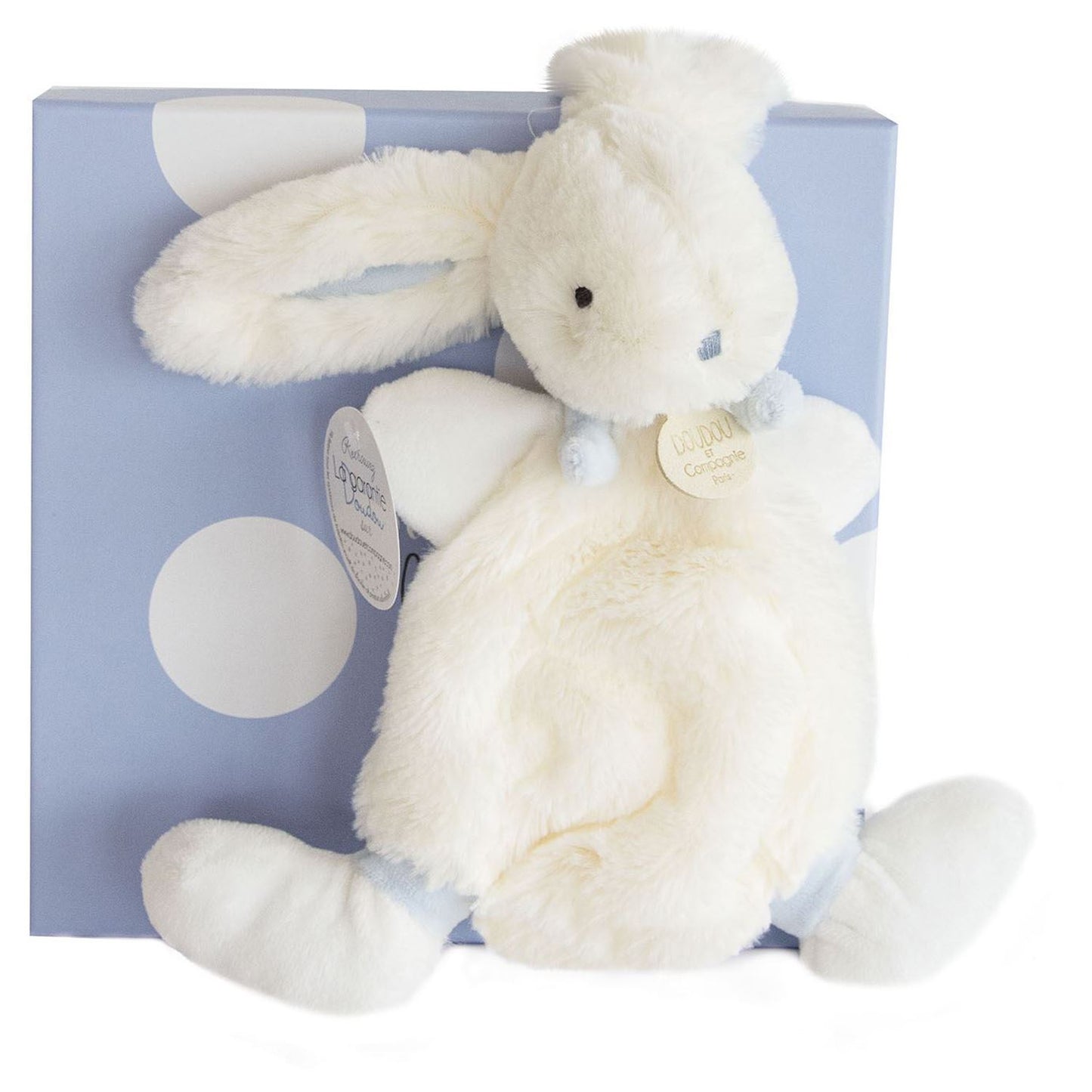 DOUDOU - Knuffelkonijn 26cm blauw