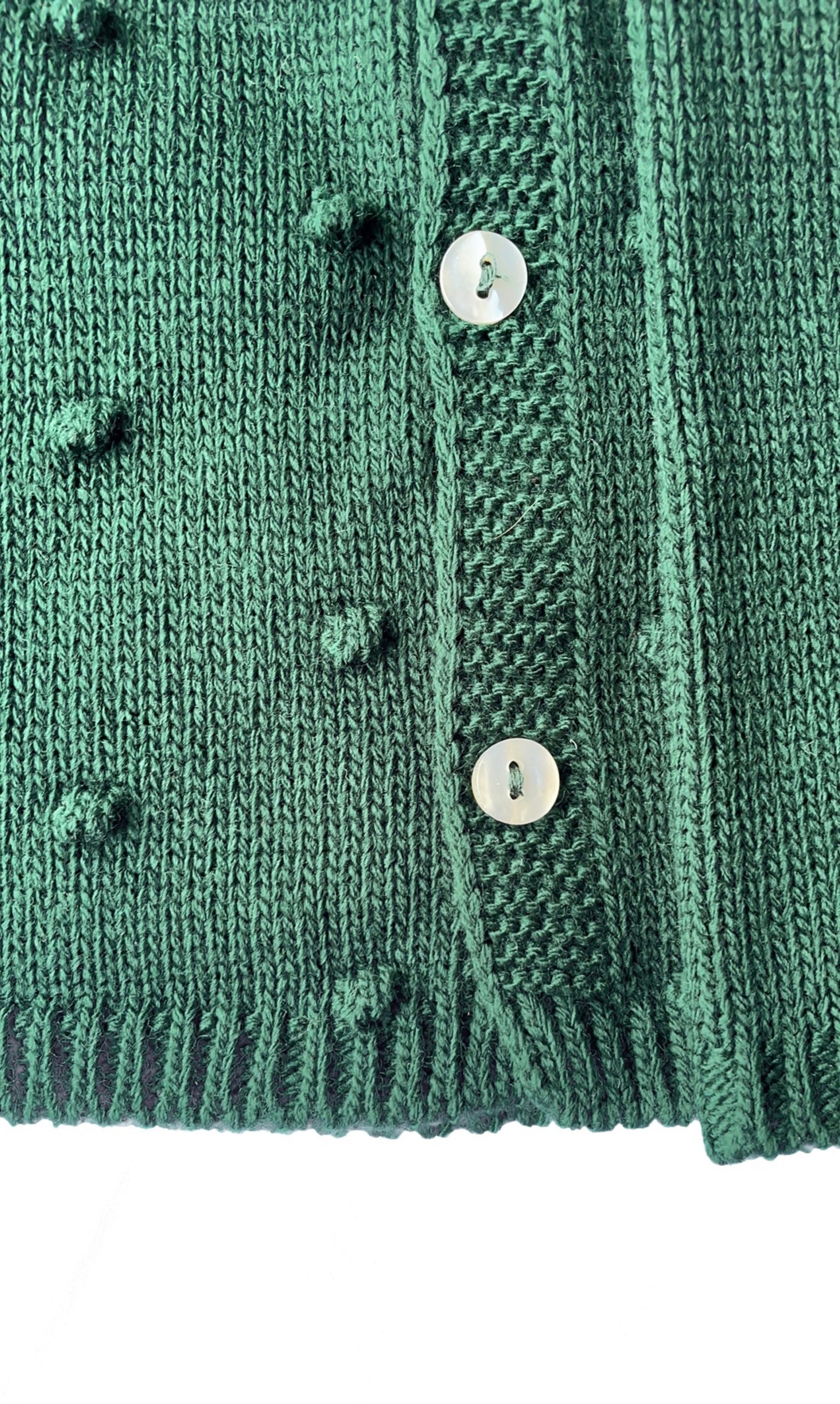 Gebreid vestje/jasje Donker groen