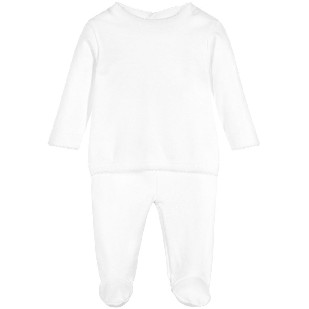 Babidu - tweedelig babysetje wit