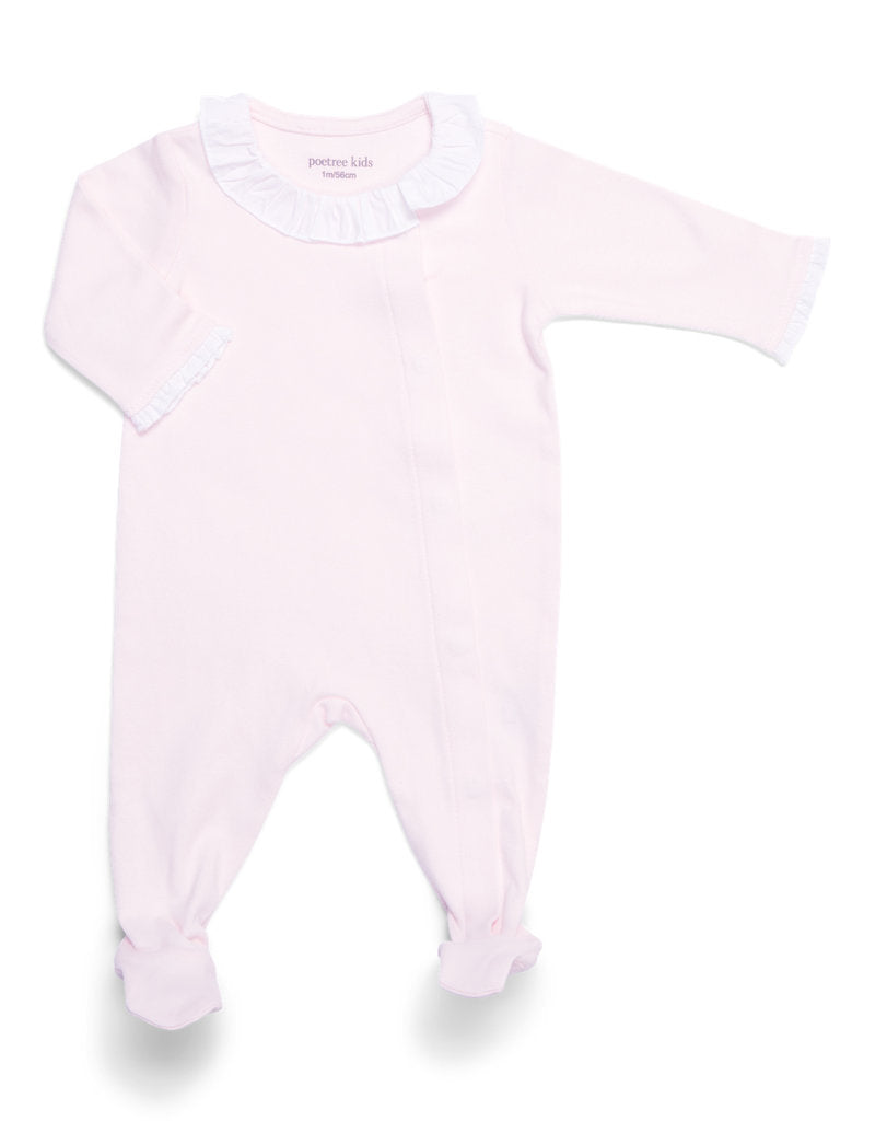 POETREE - BABYPAKJE MET KRAAG ROZE