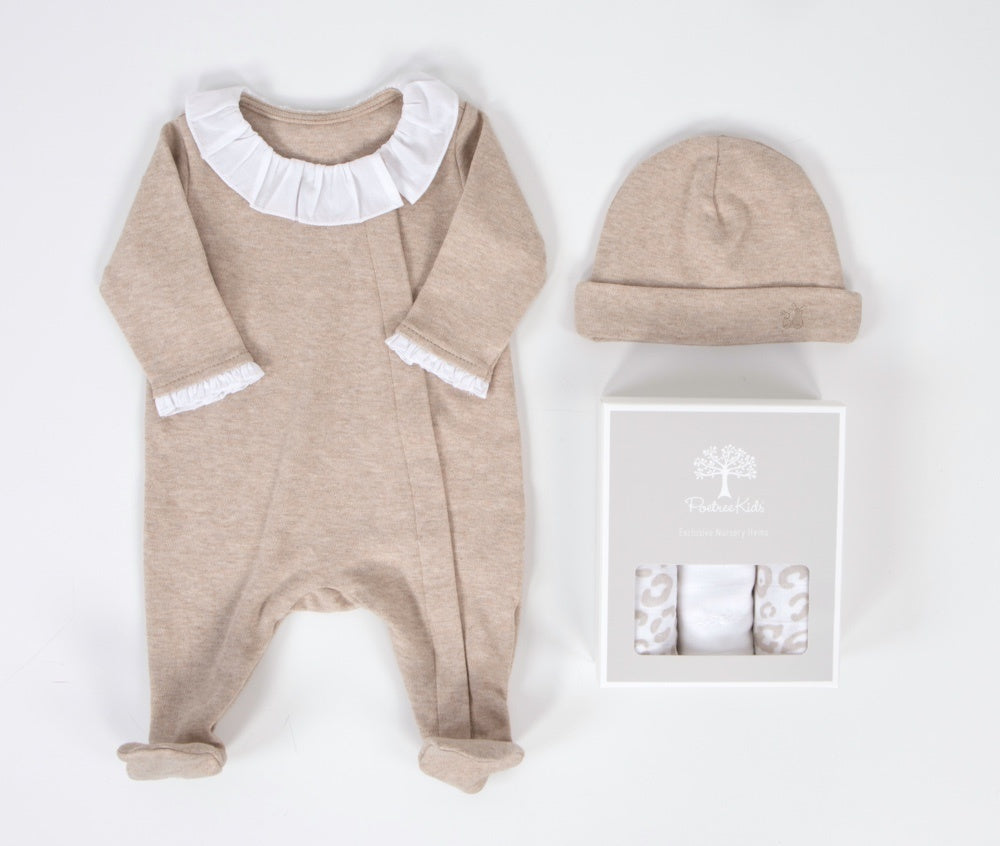 POETREE - BABYPAKJE MET KRAAG CAMEL