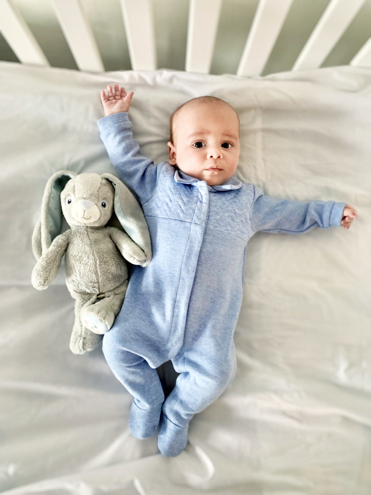POETREE - BABYPAKJE CHEVRON BLAUW