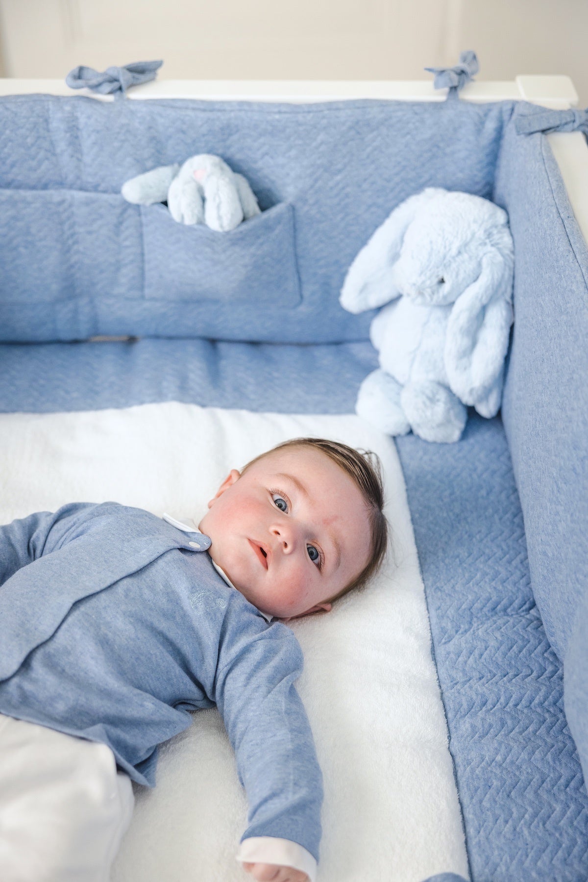 POETREE - 2-DELIG SET BLAUW/WIT
