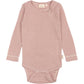 PETIT PIAO - MERINO WOLLEN ROMPER ROSE