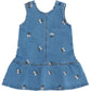 THE NEW - OVIA DENIM JURK ROZE KERSJES