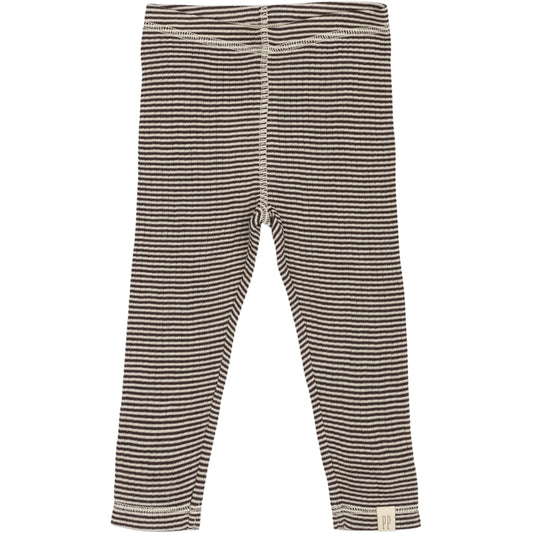 PETIT PIAO - MERINO WOLLEN LEGGING COFFEE