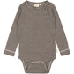 PETIT PIAO - MERINO WOLLEN ROMPER COFFEE
