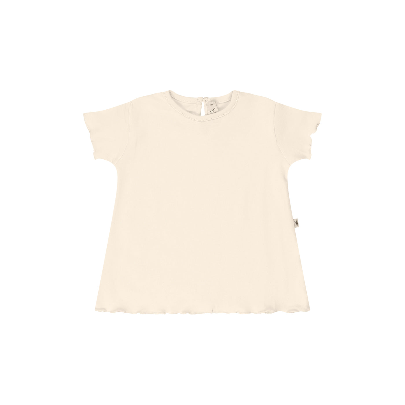 UAUA - T-SHIRT MET RUFFLE MOUW