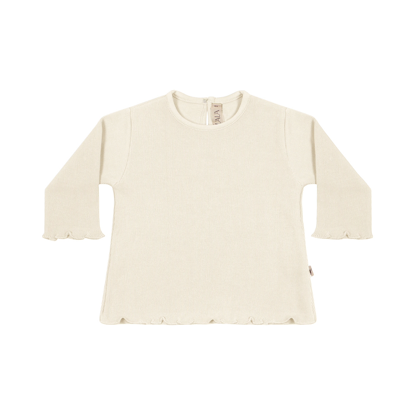 UAUA - Shirt met lange mouwen en ruches creme