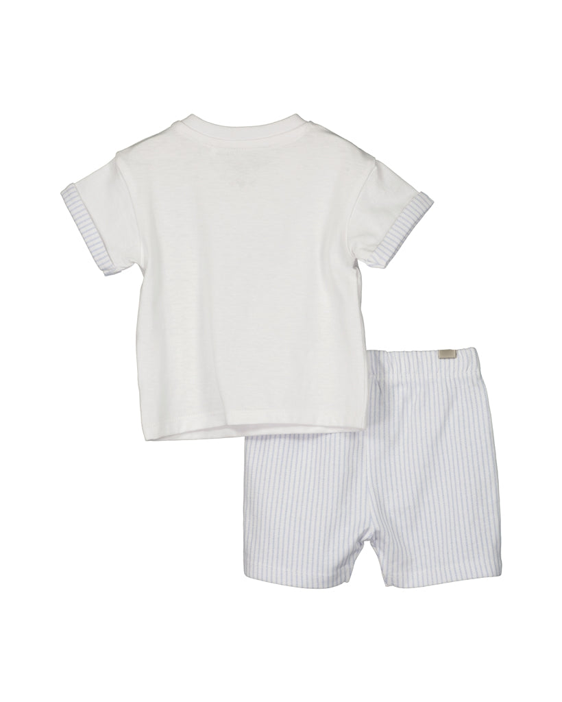 BLUE SEVEN - T-SHIRT MET SHORT BOOT