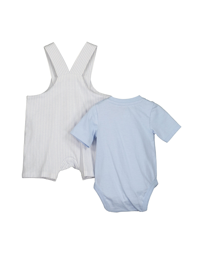 BLUE SEVEN - ROMPER MET GESTREEPTE TUINBROEK