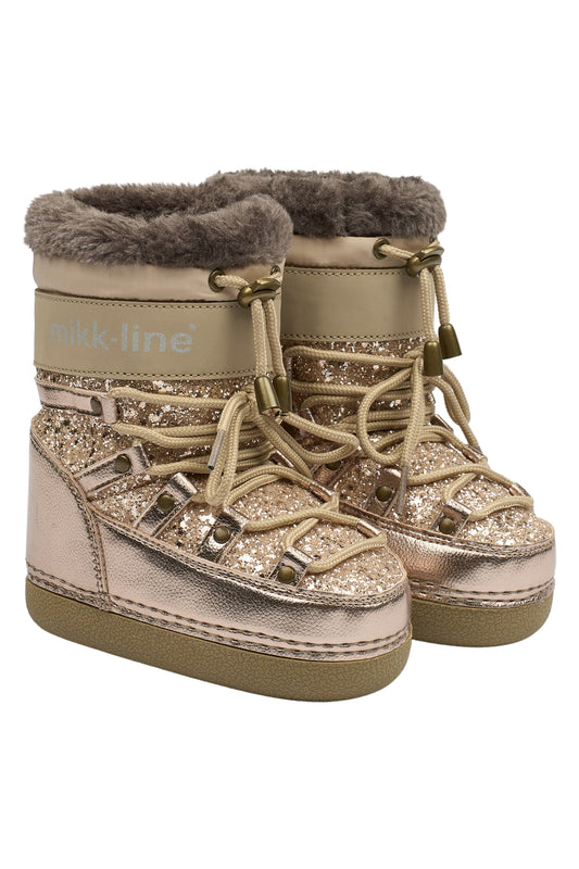MIKK LINE - SNOW BOOTS CHAMPAGNE GLITTER