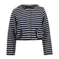 BLUE SEVEN - KORT JASJE GESTREEPT NAVY