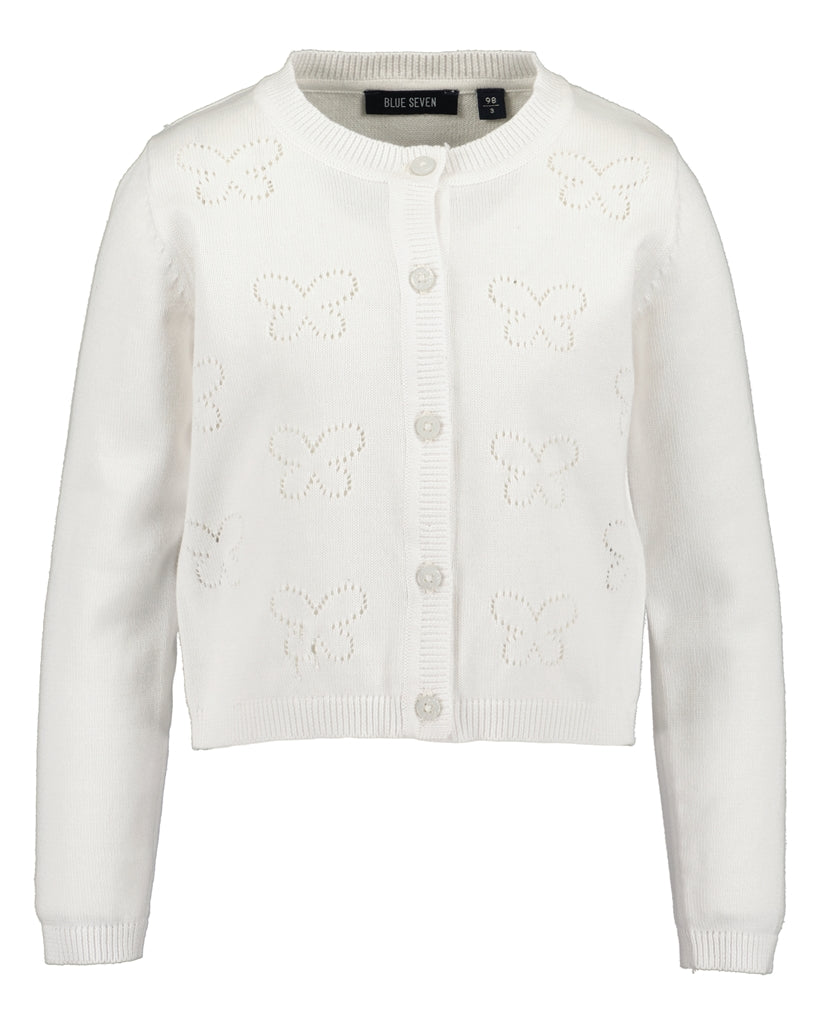 BLUE SEVEN - VEST MET OPEN VLINDERTJES