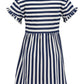 BLUE SEVEN - GESTREEPTE JURK
