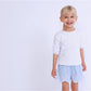 BLUE SEVEN - SHORT GESTREEPT