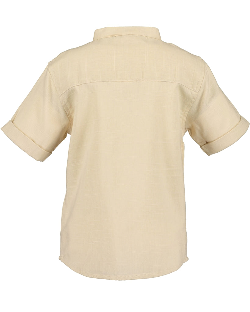 BLUE SEVEN - BEIGE BLOUSE MET MAO KRAAG