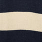BLUE SEVEN - SWEATER STRIPED DONKER BLAUW