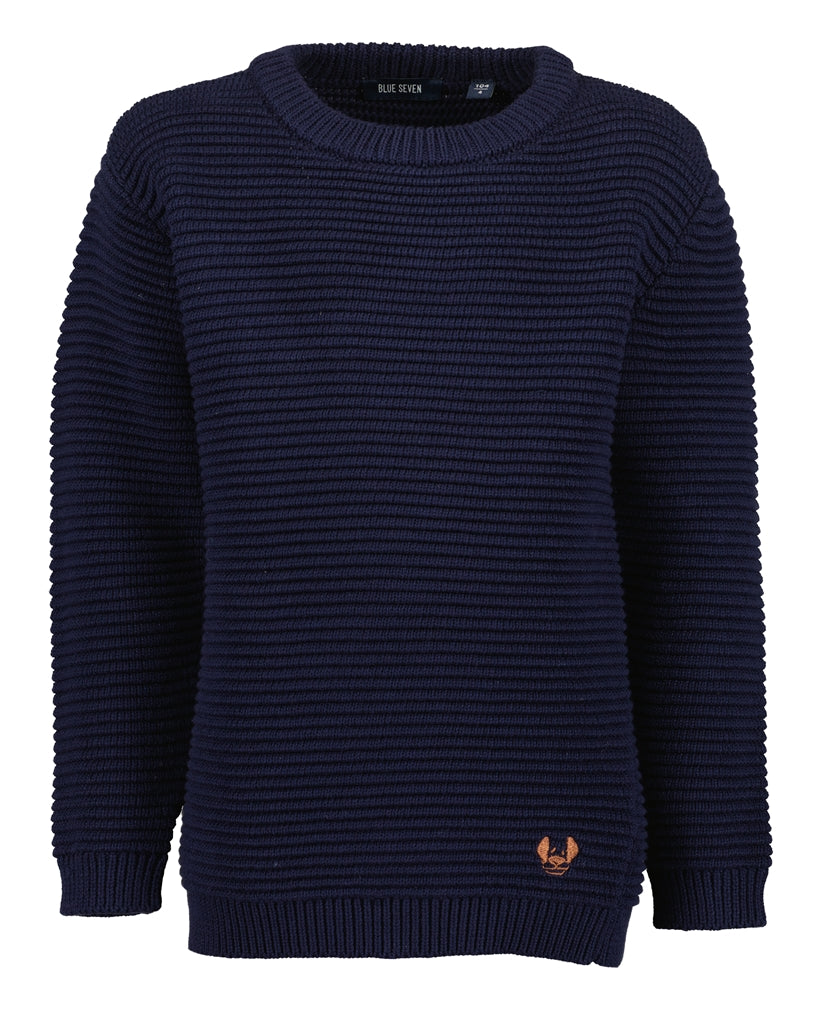 BLUE SEVEN - GEBREIDE TRUI NACHT BLAUW
