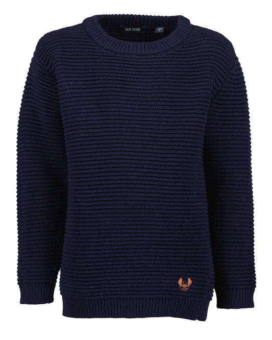 BLUE SEVEN - GEBREIDE TRUI NACHT BLAUW