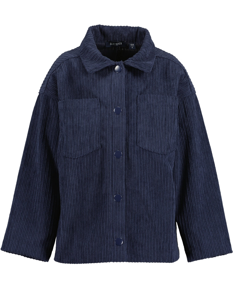 BLUE SEVEN - RIB OVERSHIRT
