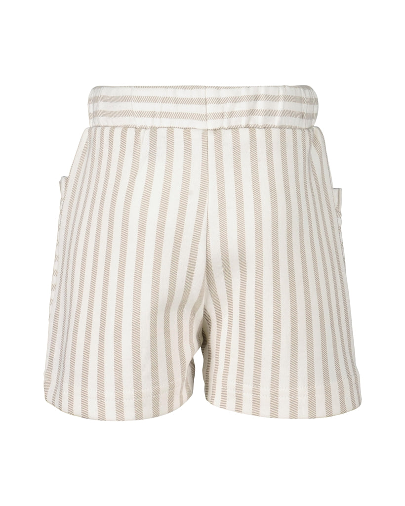 BLUE SEVEN - SHORT BEIGE/WIT GESTREEPT