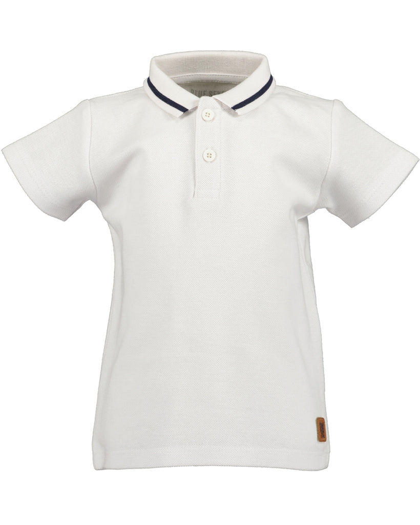 BLUE SEVEN - WITTE POLO