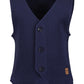 BLUE SEVEN - DONKER BLAUWE GILET