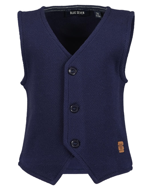 BLUE SEVEN - DONKER BLAUWE GILET