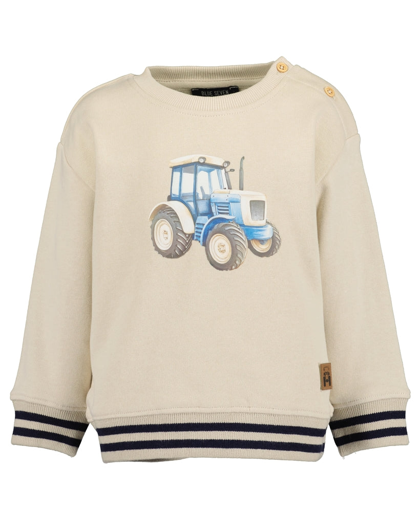BLUE SEVEN - TRACTOR SWEATER KIESEL