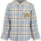 BLUE SEVEN - GEBLOKTE BLOUSE BEER