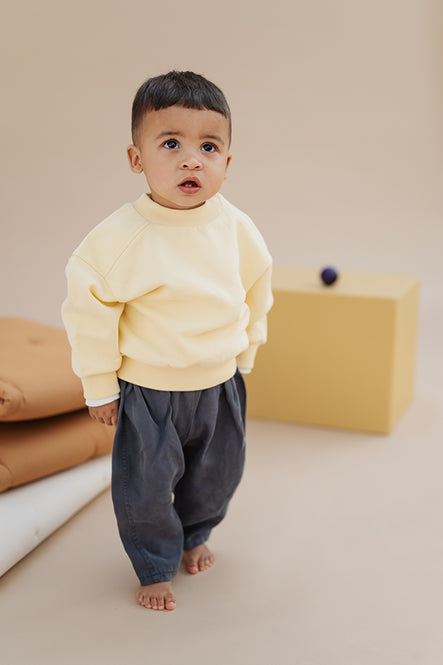 STUDIO AELBO - SWEATSHIRT BUTTER YELLOW