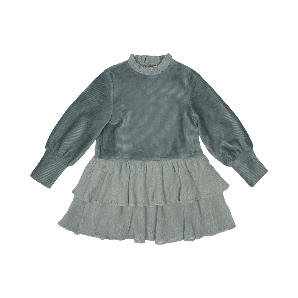 BAJE - AYLES RIBDRESS GREYISH BLUE