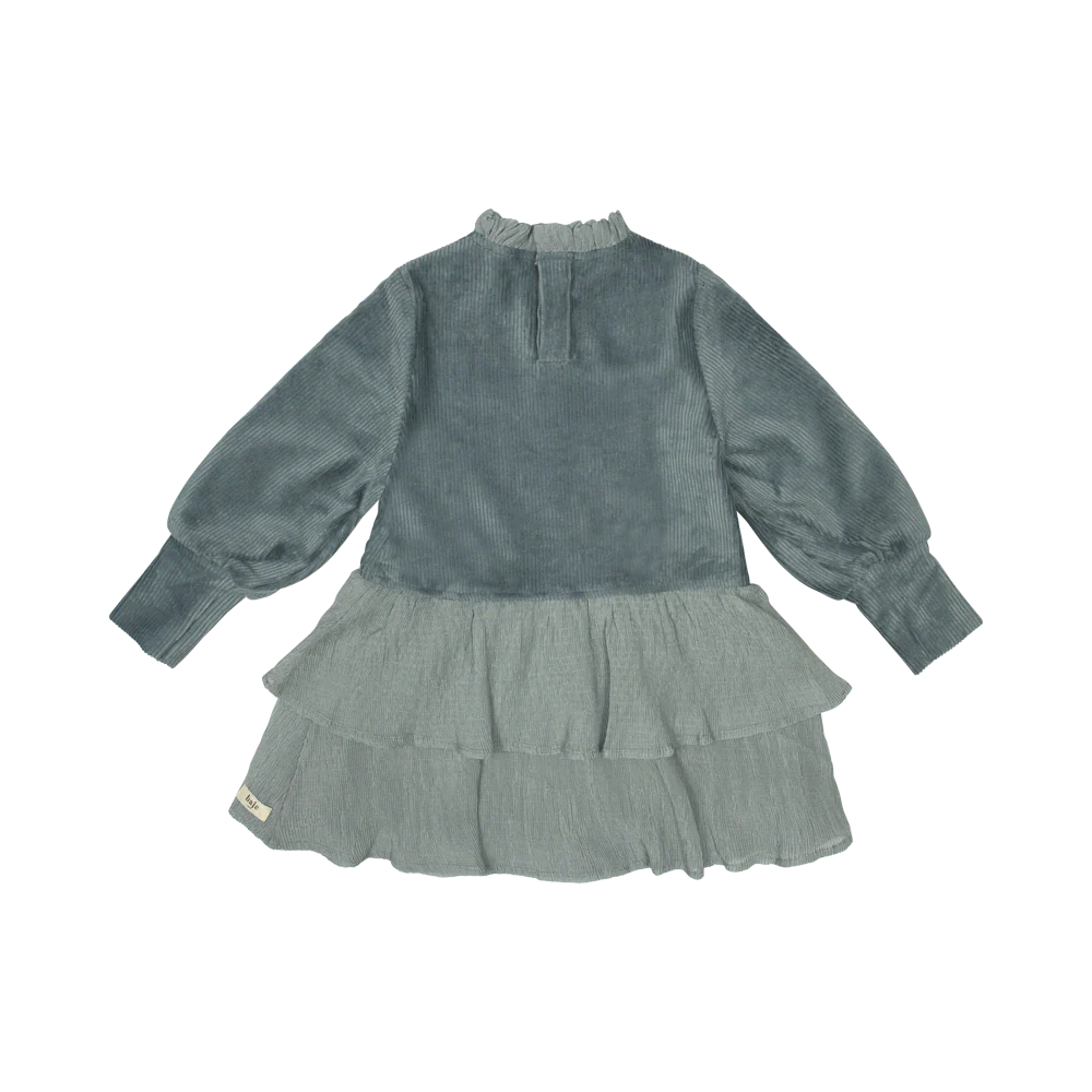 BAJE - AYLES RIBDRESS GREYISH BLUE