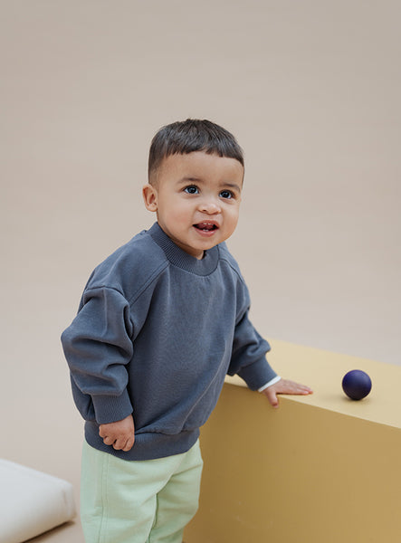 STUDIO AELBO - SWEATSHIRT BASALT GRIJS