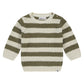 BABYFACE - GEBREIDE PULLOVER GESTREEPT ARMY