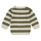 BABYFACE - GEBREIDE PULLOVER GESTREEPT ARMY