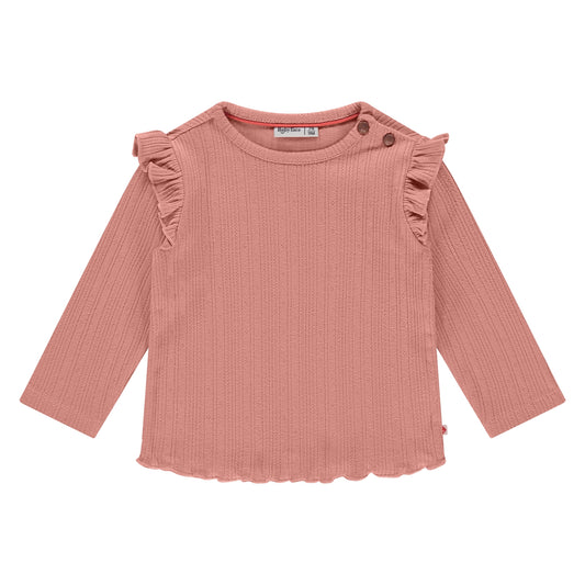 BABYFACE - SHIRT MET LANGE MOUW ROUGE