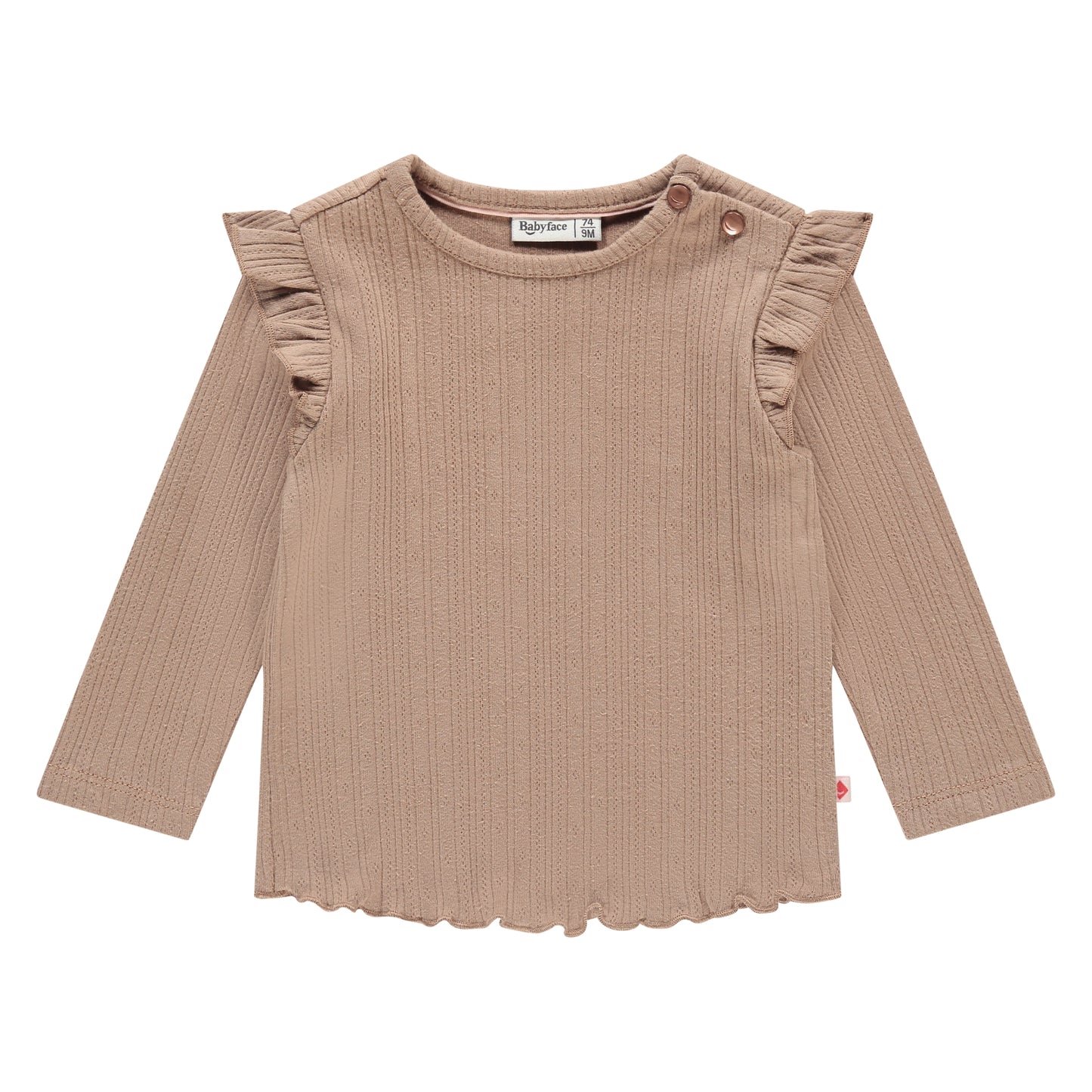 BABYFACE - SHIRT MET LANGE MOUW SEPIA
