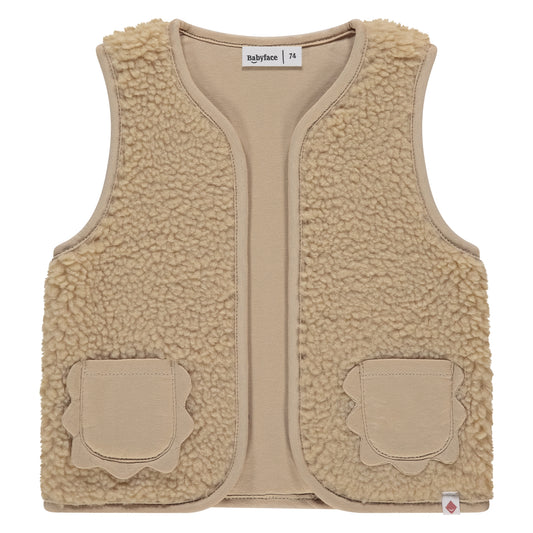 BABYFACE TEDDY GILET NUDE