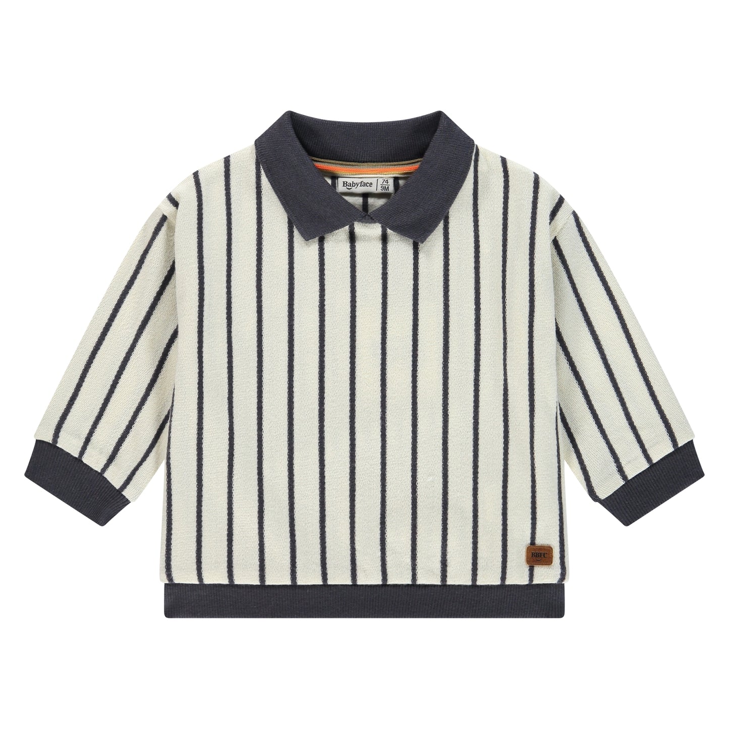 BABYFACE - GESTREEPT SWEATER MET POLO KRAAG