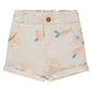 BABYFACE - IVORY DENIM SHORT MET ORANJE BLOEMETJES