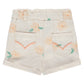 BABYFACE - IVORY DENIM SHORT MET ORANJE BLOEMETJES