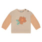BABYFACE - ORANJE GEBLOEMDE SWEATER