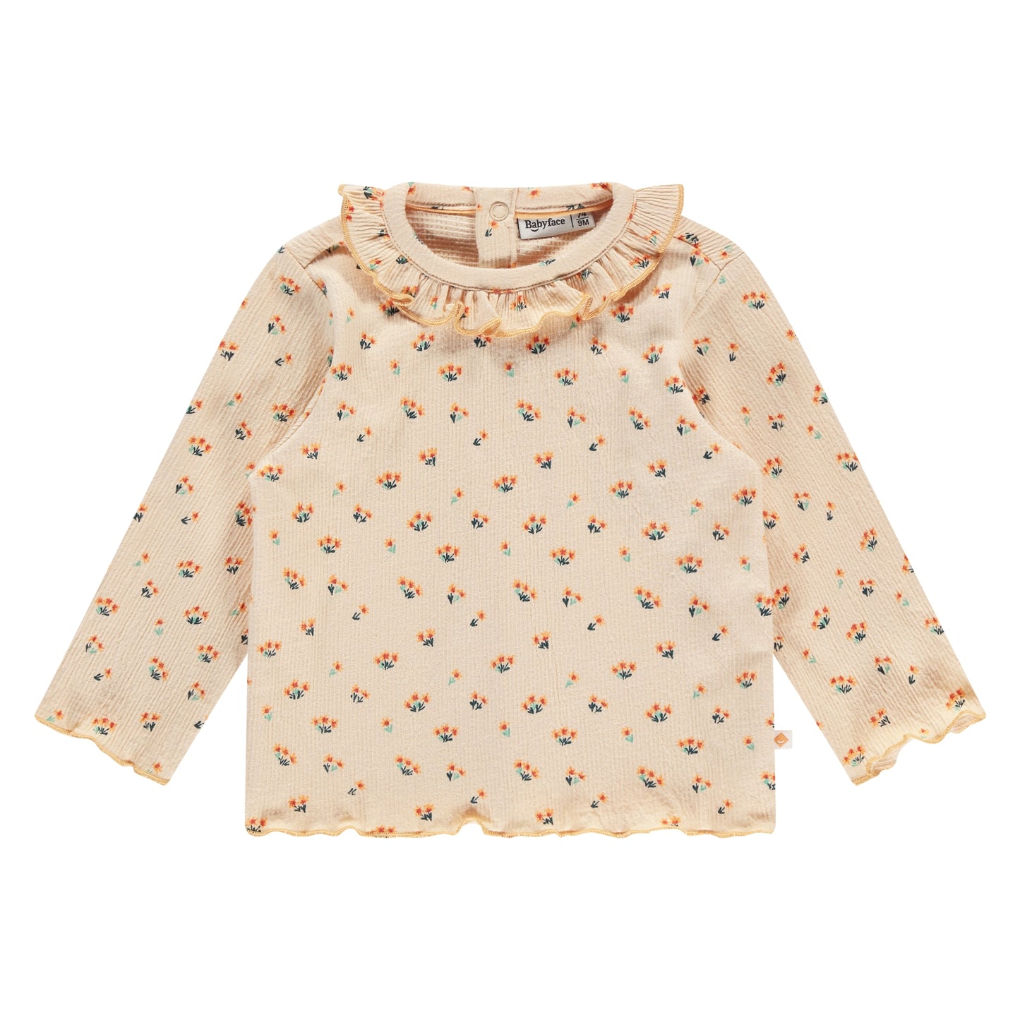BABYFACE - ORANJE GEBLOEMD SHIRT