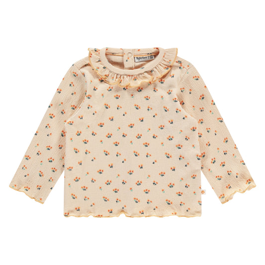 BABYFACE - ORANJE GEBLOEMD SHIRT