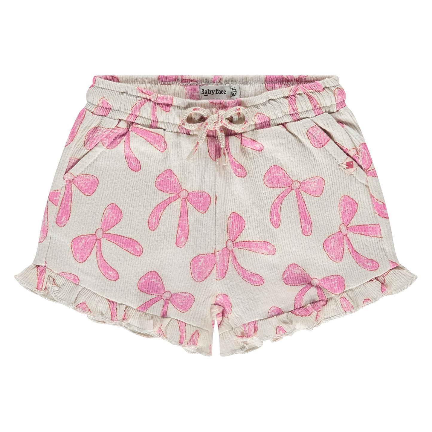 BABYFACE - IVORY STRIKJES SHORTS