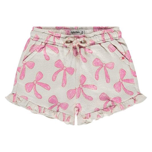 BABYFACE - IVORY STRIKJES SHORTS